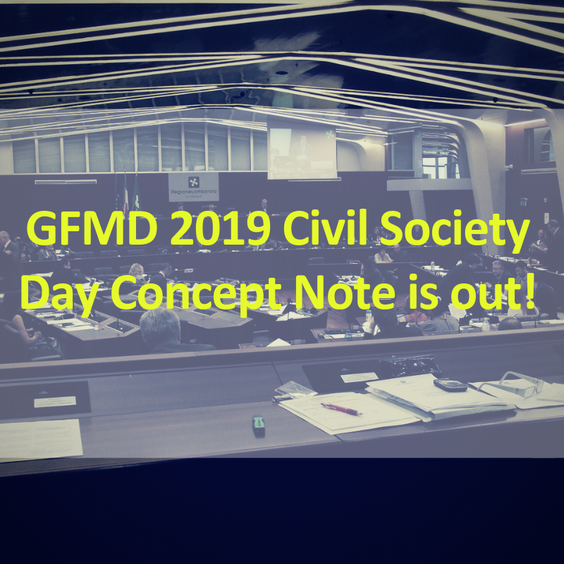 The GFMD 2019 Civil Society Day Concept Note is out!