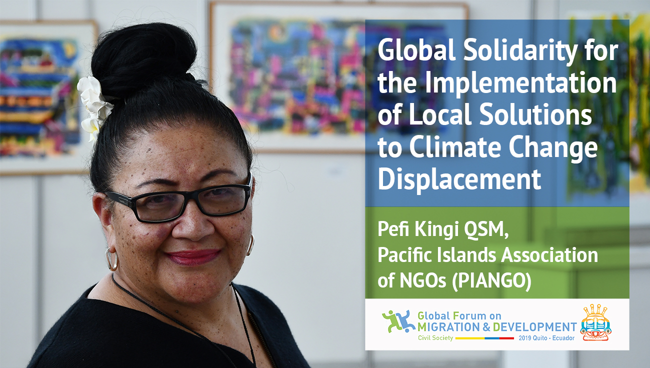 Global Solidarity for the Implementation of Local Solutions to Climate Change Displacement