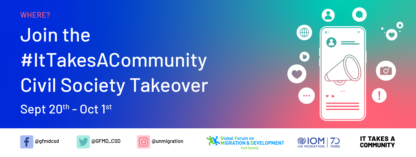 It Takes A Community Campaign – Civil Society Takeover!