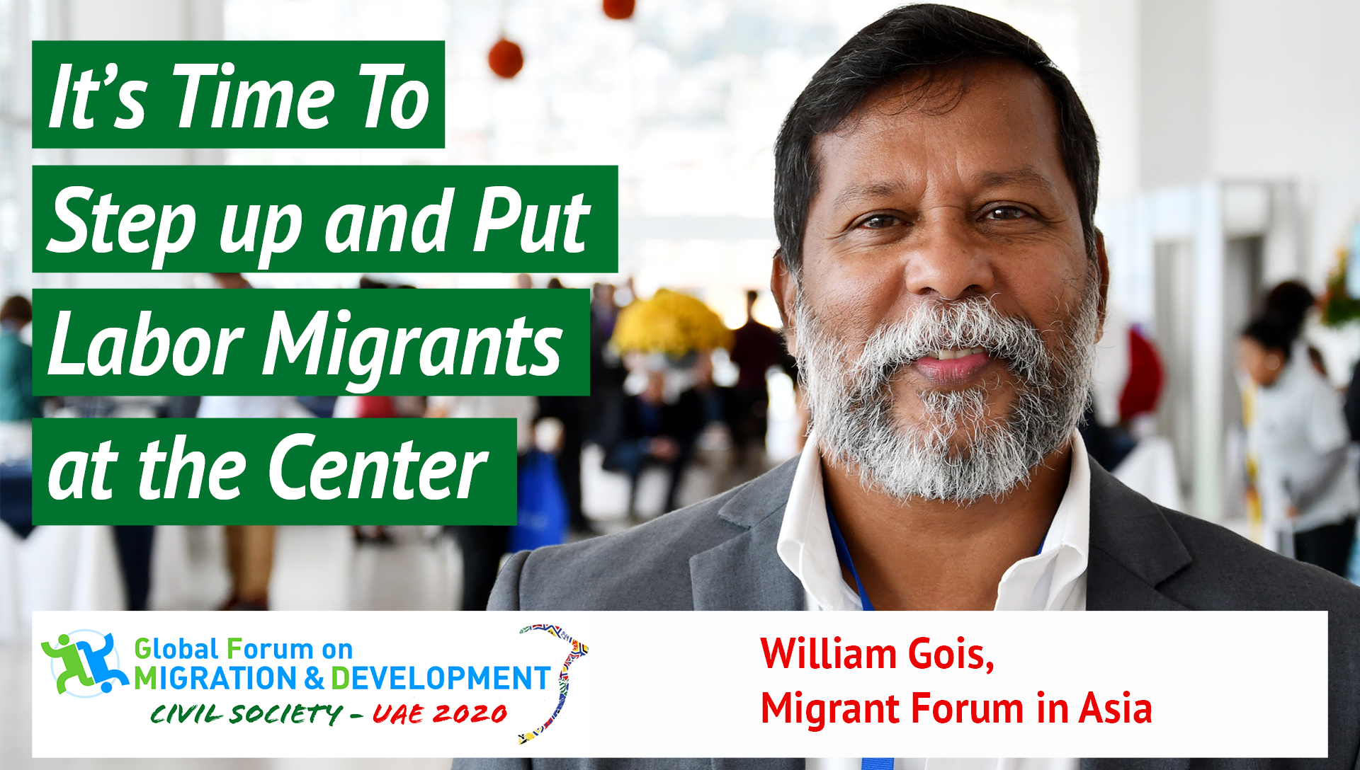 William Gois, Migrant Forum in Asia